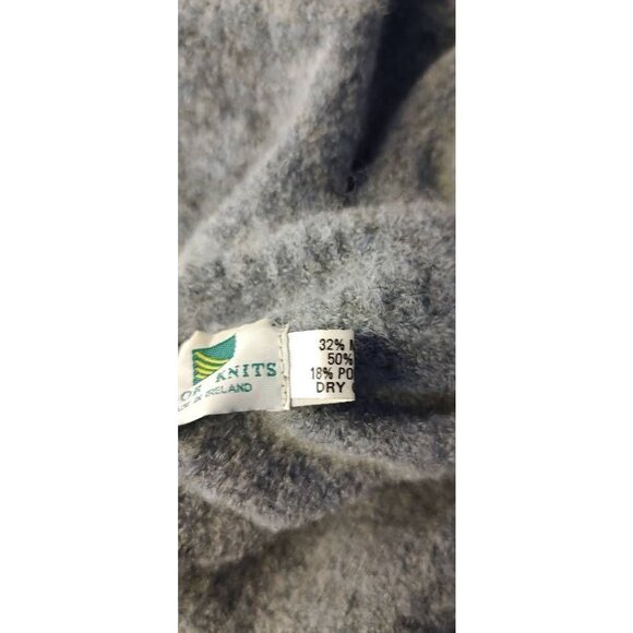 KOLOR Knits Womens Pullover Sweater Gray Heathered Long Sleeve Beads Crew Neck M - Picture 5 of 7